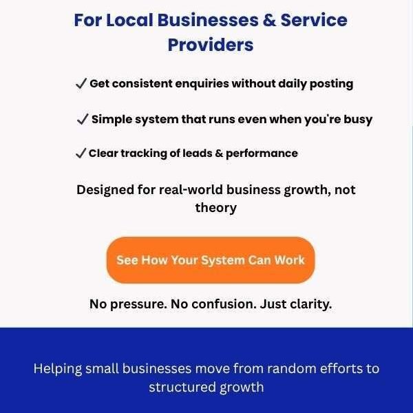 Digital marketing for local businesses growth system for attracting consistent enquiries